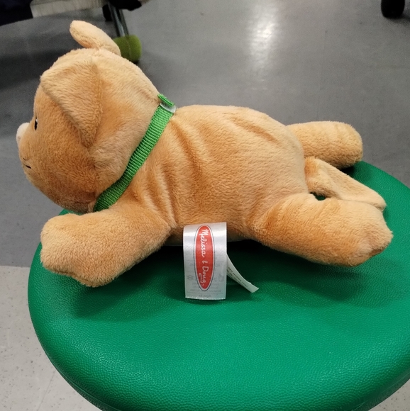 Melissa And Doug Plush Cheddar Orange Cat With Collar Replacement Stuffed animal - Picture 6 of 16